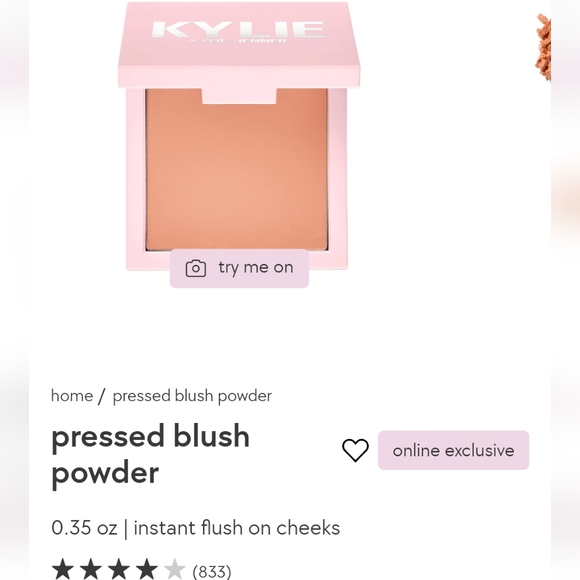 ✨️2xHP✨️NIB KYLIE Pressed Blush Powder 726 CLOSE TO PERFECT - Picture 5 of 12